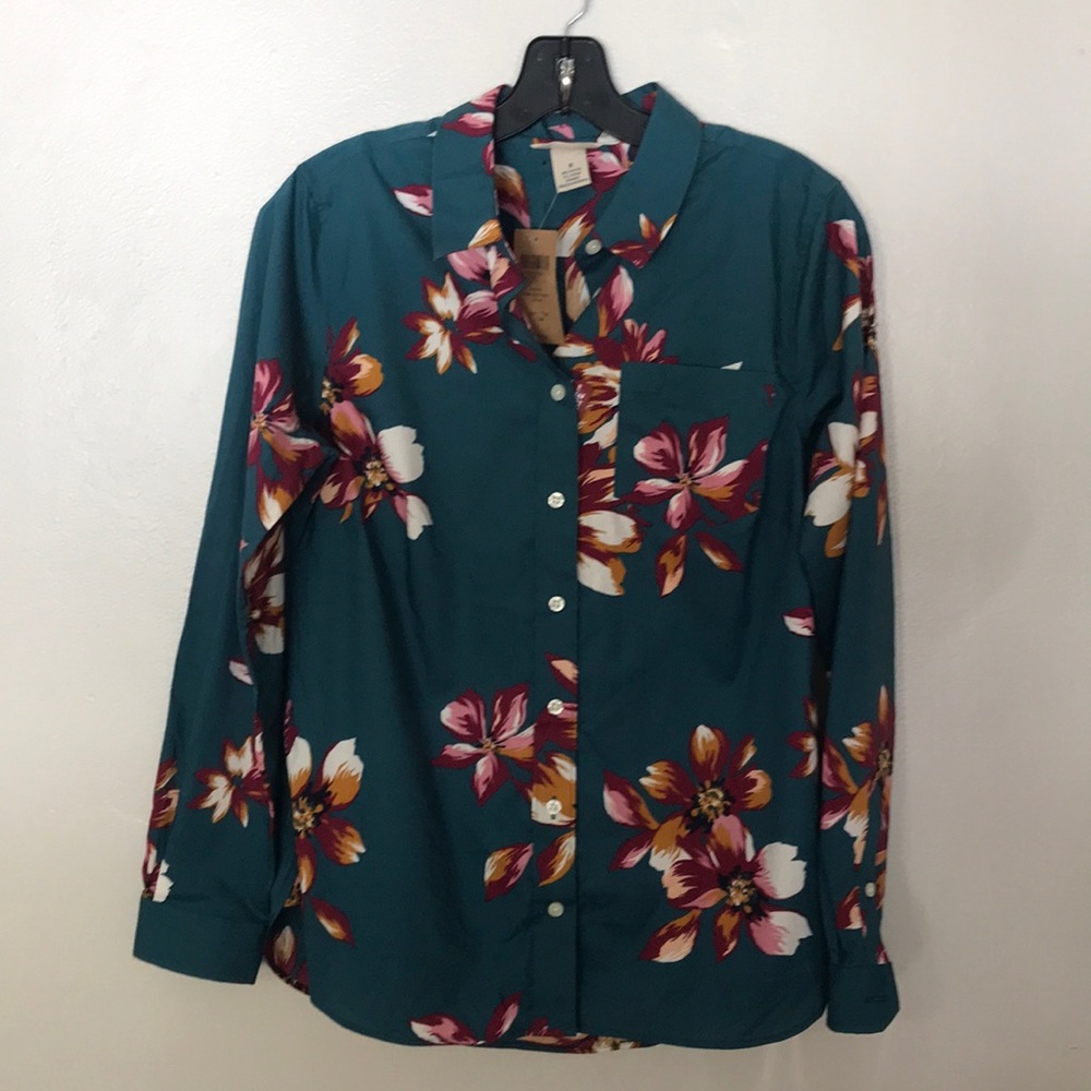 NEW Duluth Trading Wrinklefighter Button Up‎
